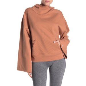ALO YOGA low key burnt orange sweatshirt athletic